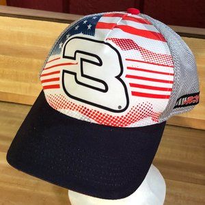Dale Earnhardt #3 NASCAR USA Flag Hat